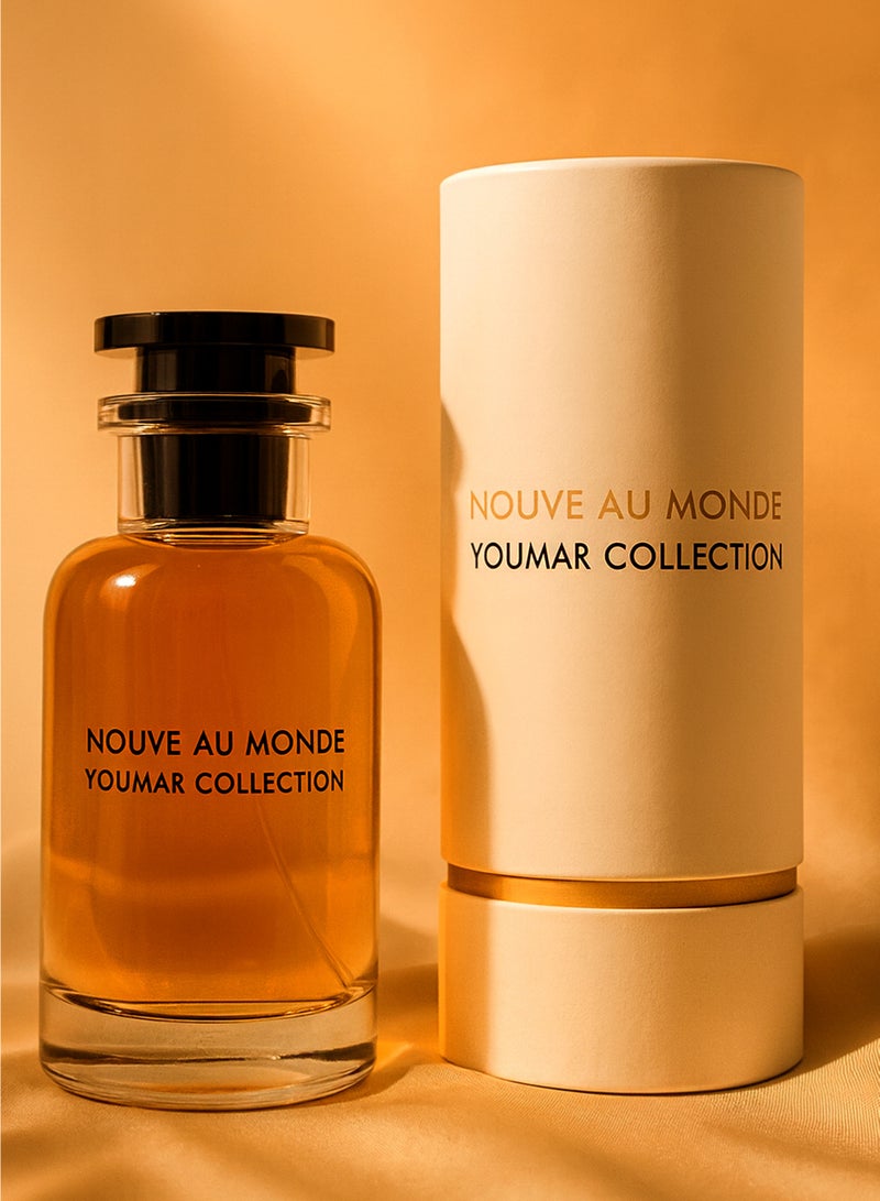 يومار عطر رجالي فاخر من مجموعة يومار، نوف أو موند رقم 0089 | عطر رجالي يدوم طويلاً برائحة العود والجلد الفاخرة مع العنبر والكاكاو والكراميل، 100 مل - Image 3