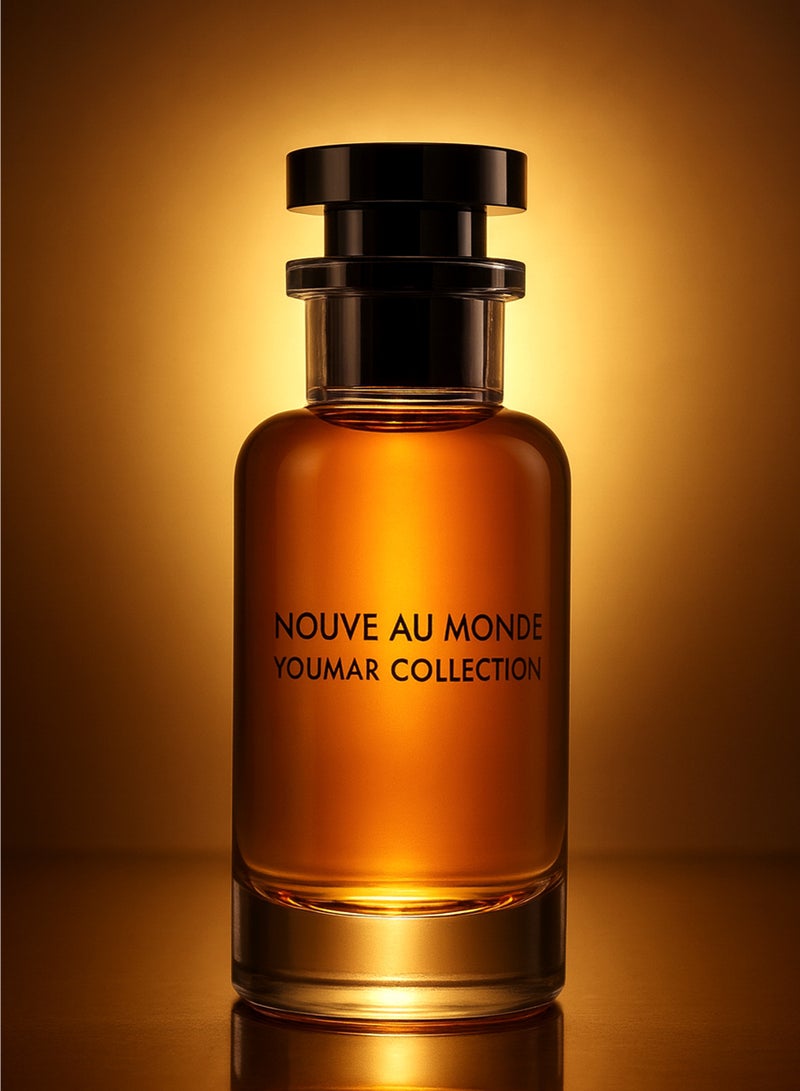 يومار عطر رجالي فاخر من مجموعة يومار، نوف أو موند رقم 0089 | عطر رجالي يدوم طويلاً برائحة العود والجلد الفاخرة مع العنبر والكاكاو والكراميل، 100 مل - Image 4