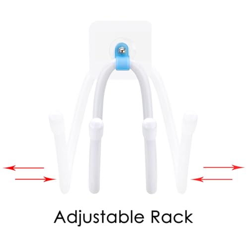 Linkidea Controller Wall Mount Holder Compatible with PS4, PS5, Xbox, Switch, Multifunctional Adjustable Headphone Hook, VR Headset Hanger (White, 4 Pack) - Image 2