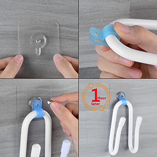 Linkidea Controller Wall Mount Holder Compatible with PS4, PS5, Xbox, Switch, Multifunctional Adjustable Headphone Hook, VR Headset Hanger (White, 4 Pack) - Image 5