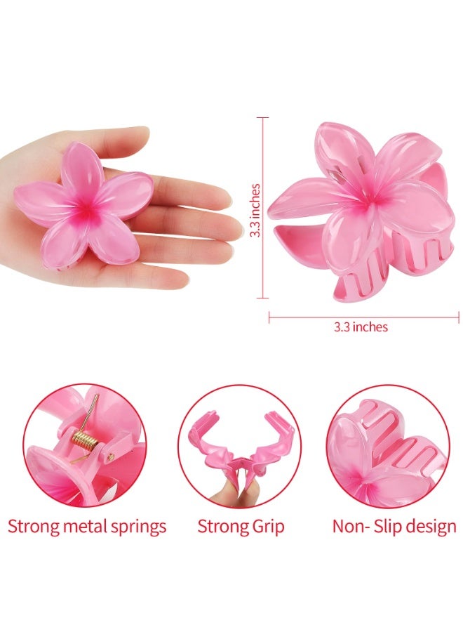 KHAJUL 6 Pack Large Claw Clips for Thick and Thin Hair,Beach Tropical Hair Clips for Women and Girls - Image 2