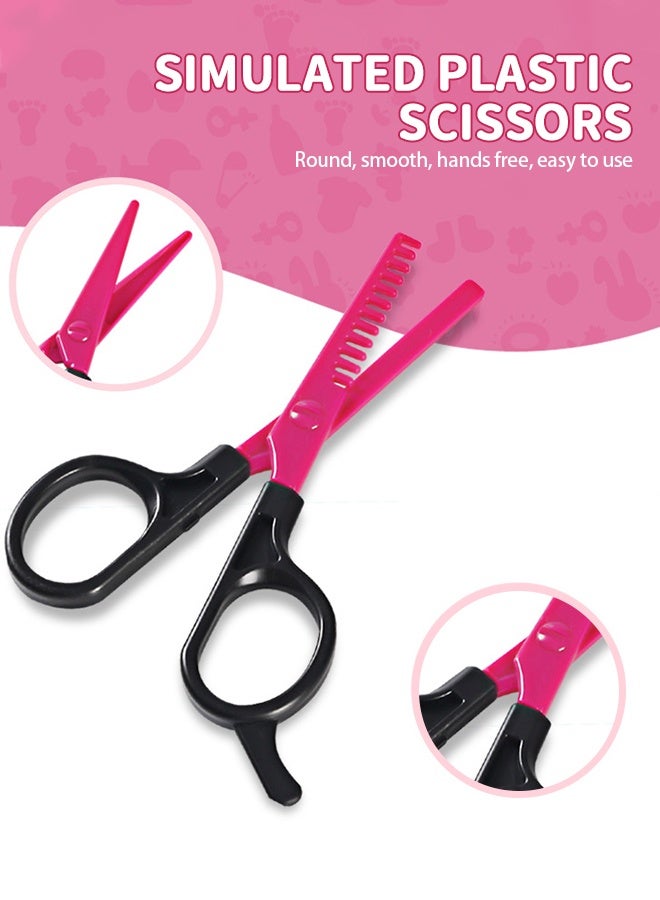 GROIC Hair Stylist Set for Girls,Fashion Pretend Play Toy,Beauty Salon Pretend Play Kit with Toy Hair Dryer, Curling Iron, Perfume,Children's Hair Salon Tools - Image 3
