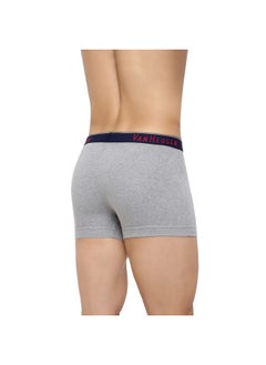 Van Heusen Van Heusen Men Trunks - 100% Combed Cotton - Pack of 2 - Anti Bacterial, Colour Fresh, Moisture Wicking_10042_Anthra Mel, Grey Mel_S  - Image 4