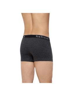 Van Heusen Van Heusen Men Trunks - 100% Combed Cotton - Pack of 2 - Anti Bacterial, Colour Fresh, Moisture Wicking_10042_Anthra Mel, Grey Mel_S  - Image 5