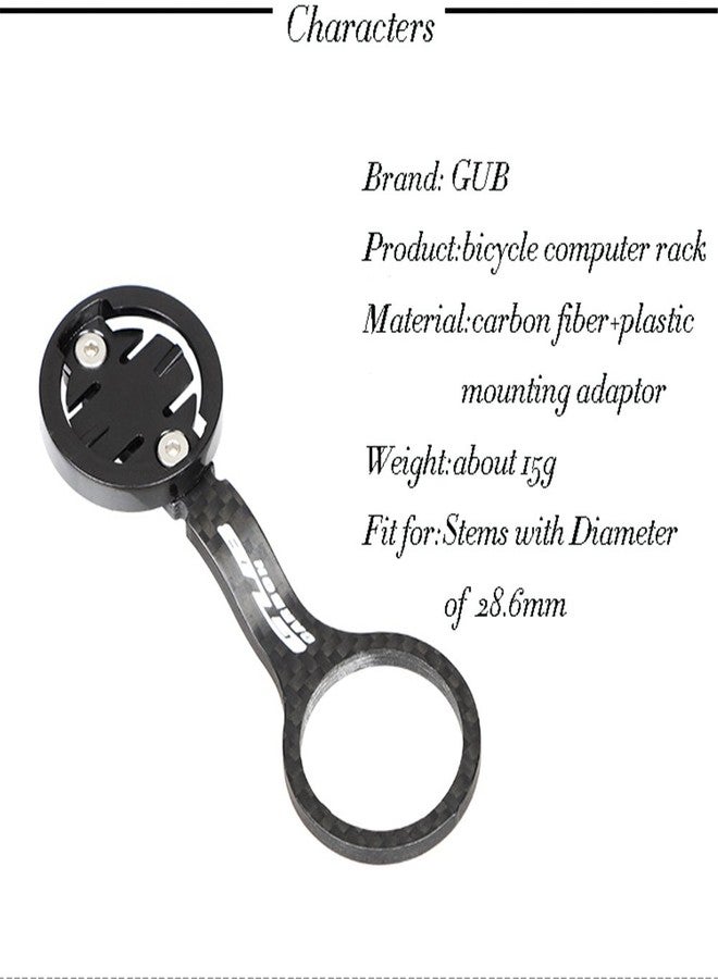 GUB Carbon Cycle Computer Holder Bike Stopwatch Hold for Garmin CATEYE for iGPSPORT Table Bracket Road Bicycle Computer Mount - Image 2