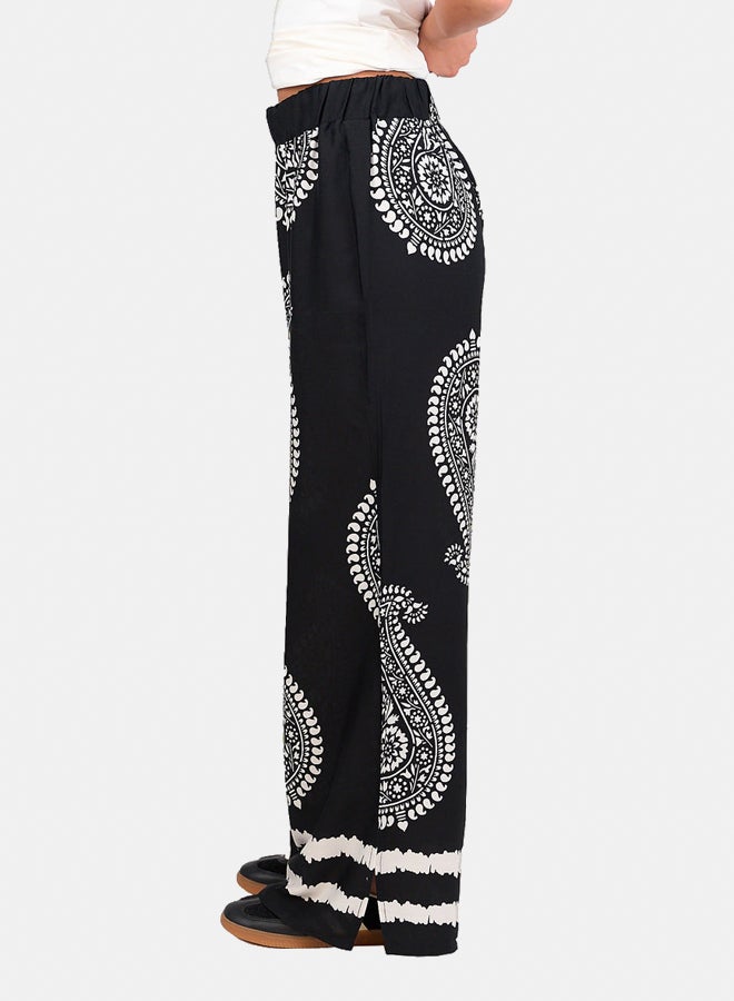 Clue Black Bohemian Comfy Pants  - Image 2