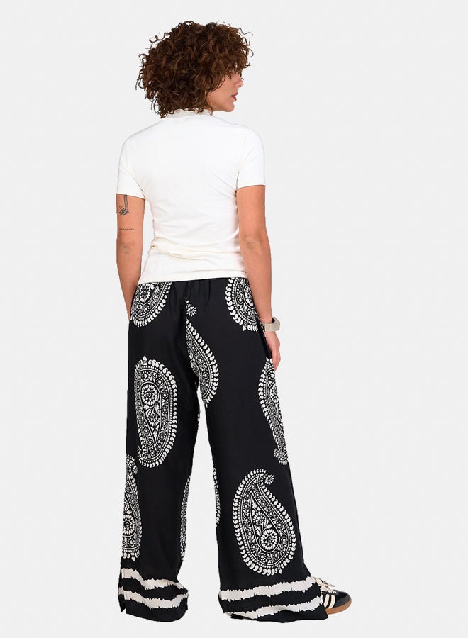 Clue Black Bohemian Comfy Pants  - Image 3