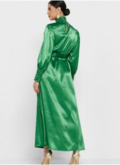 YAS High Neck Tie Detail Dress  - Image 2
