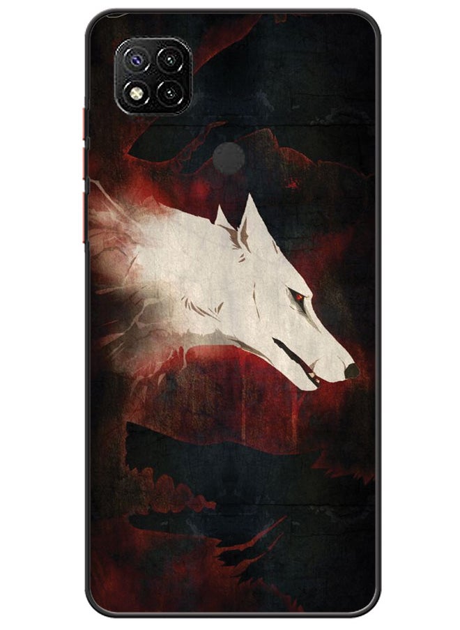 EYE CATCH Protective Case Cover For Xiaomi Redmi 9C White Wolf  - Image 1