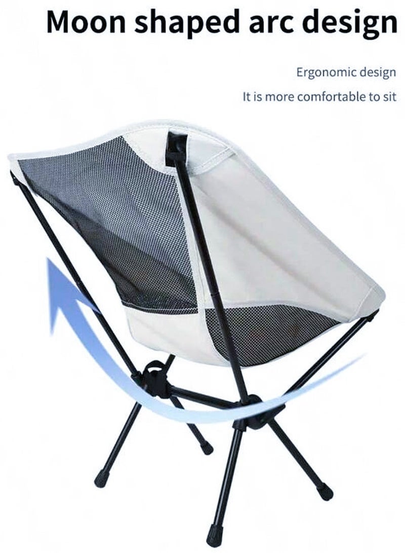 New Folding Chair Portable Camping Chair For Outdoor Activities, Trips, Beach And Picnics - Moon Chair - Outdoor Seating Chair with Bag For Easy Carry And Store, Relax Anywhere Ultimate Outdoor Companion - Image 5