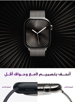 Urjwan Smartwatch 10th Gen – Silver, 42mm | AMOLED Ultra-Clear Display, Photo Display Feature, Exclusive App, “Remember You” instance messaging, Slimmer Design with Reduced Bezels, New Colors with Extra Strap, Call & Notification Support.  - Image 2