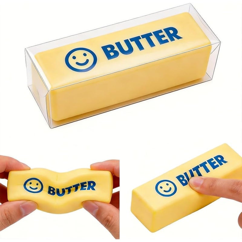 Midou Slow Rising Dumpling Squishy Butter Squeeze Toy Sensory Stress Relief Squishies Soft & Stretchy Fidget Toys for Anxiety Relief Party Favors 1Pcs(Dumpling Squishy Butter) - Image 1
