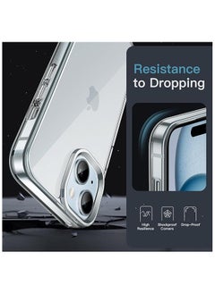FITIT FITIT CLEAR CASE 6.2" IPHONE 15 Case Clear Transparent,Anti-Yellowing,Ultra-Thin,Shockproof [Military-Grade Drop Protection] Anti-Scratch Hard Back Cover-Crystal Clear  - Image 2