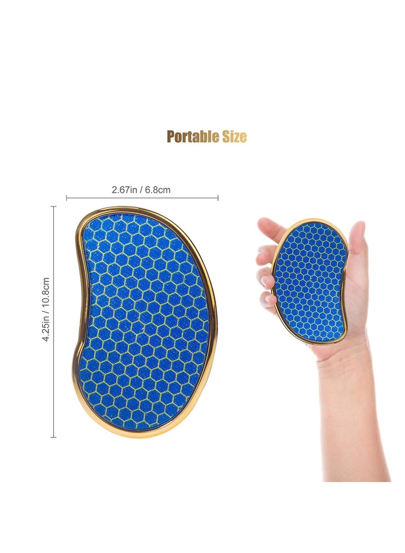Excefore Glass Foot File Callus Remover, Innovative Nano Crystal Feet Scrubber for Travel Use, Portable Pedicure Foot Scraper for Cracked Heel (Honeycomb)  - Image 4