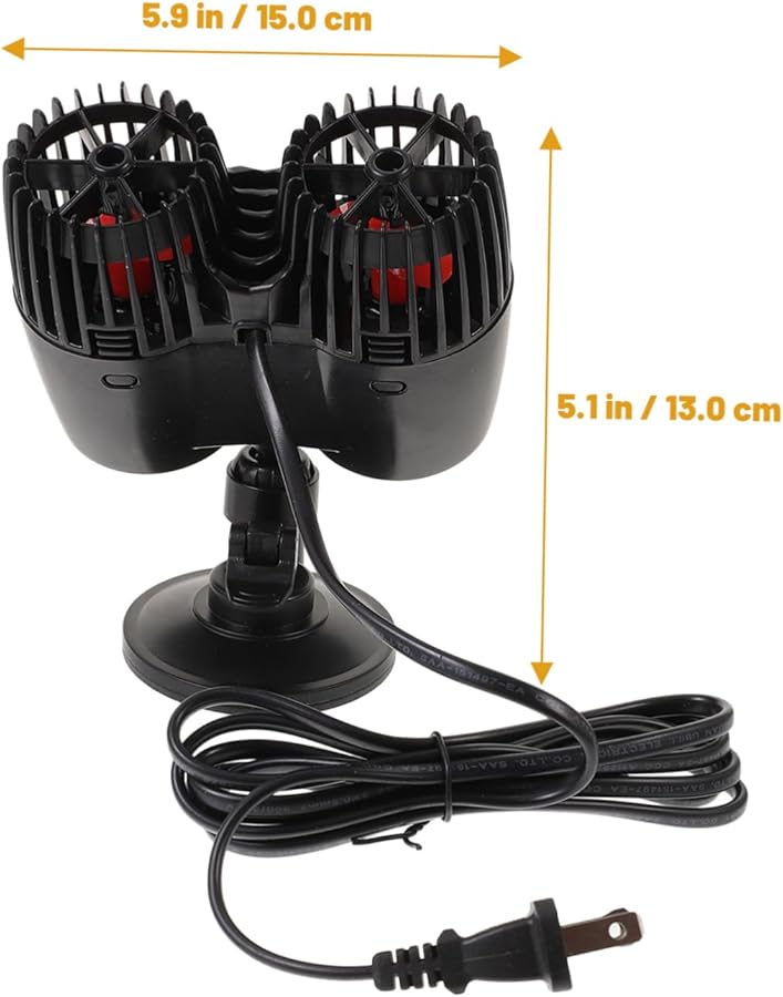 مضخة صنع الموجة لحوض الأسماك تيهوكس - مضخة دوران صامتة مع قاعدة كؤوس شفط - Image 3