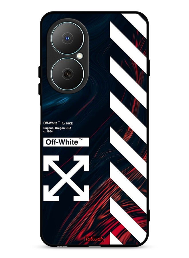 Tolwak Huawei Nova Y73 Protective Case Cover Off White Sticker