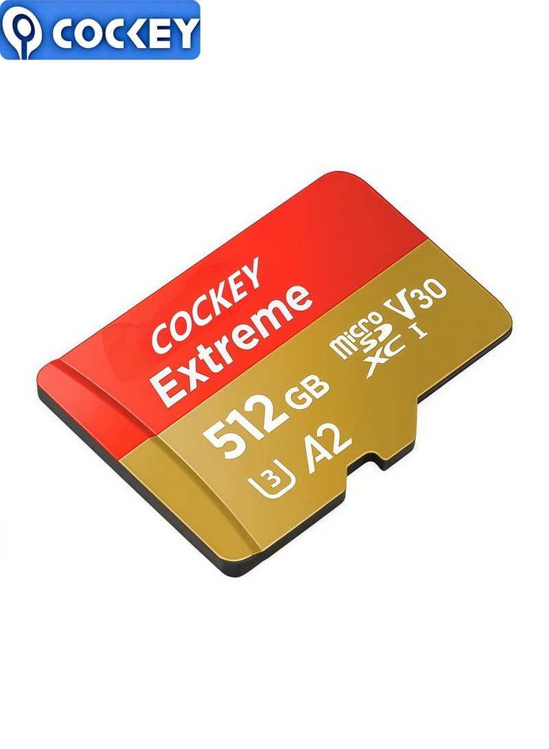 كوكي بطاقة ذاكرة فائقة سعة 512 جيجابايت، سرعات قراءة تصل إلى 100 ميجابايت/ثانية، متوافقة مع الكاميرات وكاميرات لوحة أجهزة القياس ومشغلات MP3 والهواتف المحمولة ومشغلات MP4 والكاميرات والكاميرات الأحادية العدسة ووحدات التحكم في الألعاب وسماعات البطاقات ومضخمات الصوت مثل الأجهزة العامة (مع علب بطاقة SD) - Image 2