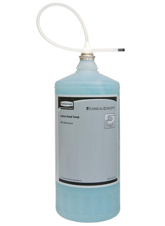 Rubbermaid Commercial Products OneShot Moisturizing Lotion Hand Soap Refill 800mL Compatible with RCPs Touchless OneShot Lotion Dispensers for Restrooms in OfficesHotelsRestaurants