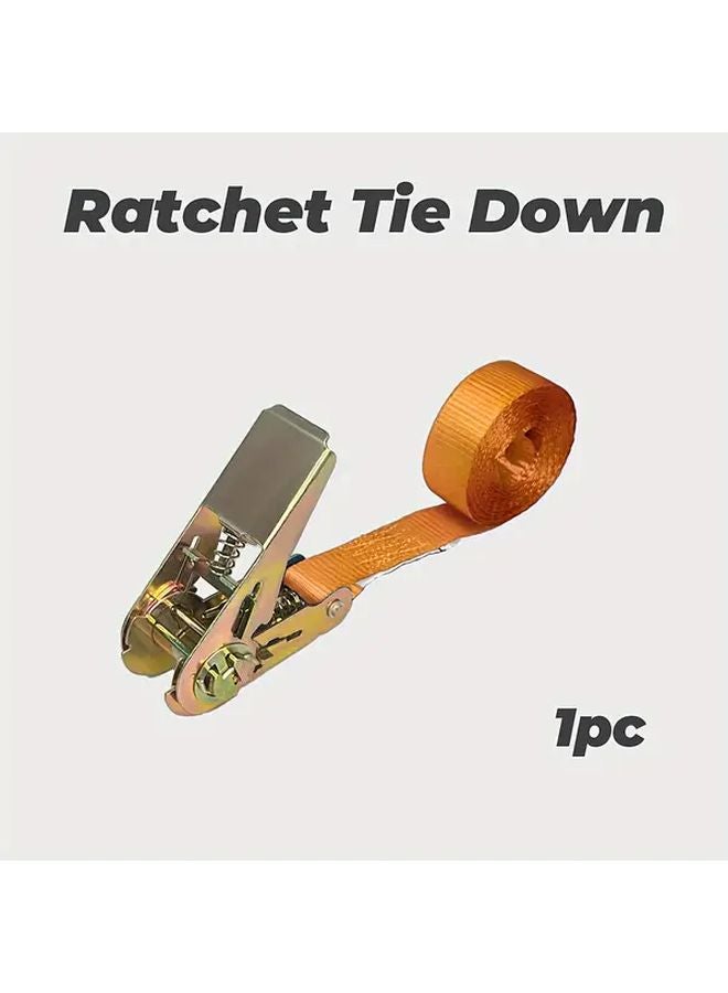 2pcs Black 1x3m Heavy Duty Ratchet Tie Down Straps High Tensile No Hook for Luggage Motorcycles Kayaks - Image 5