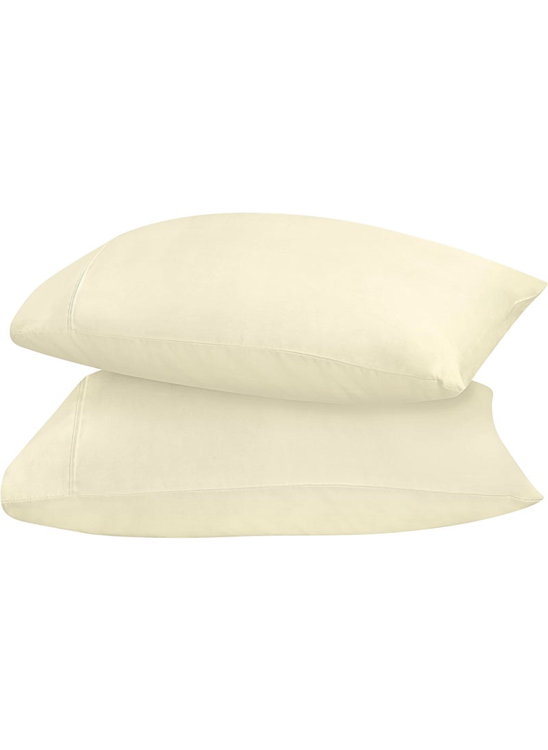 Utopia Bedding Utopia Bedding Queen Pillow Cases - 2 Pack - Envelope Closure - Soft Brushed Microfiber Fabric - Shrinkage and Fade Resistant Pillow Covers 20 X 30 Inches (Queen  Ivory)  - Image 5