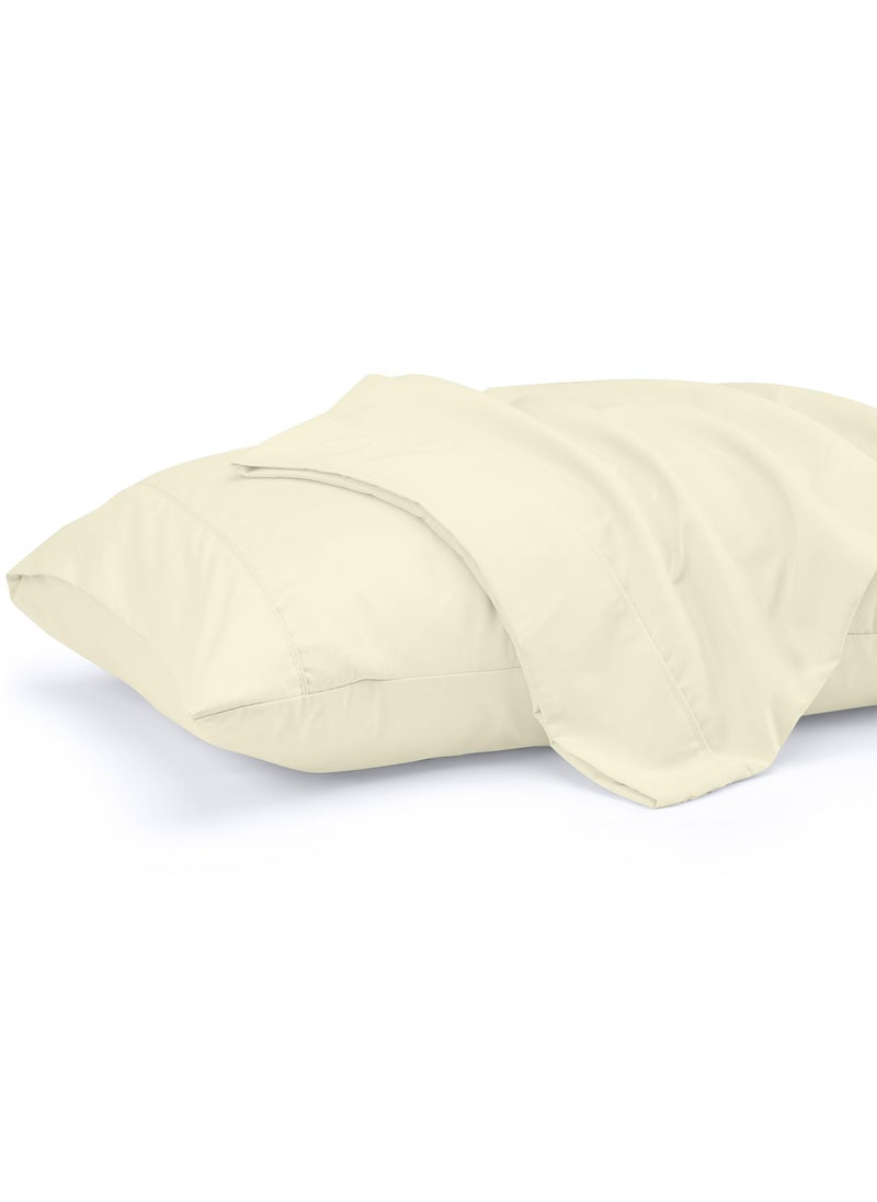 Utopia Bedding Utopia Bedding Queen Pillow Cases - 2 Pack - Envelope Closure - Soft Brushed Microfiber Fabric - Shrinkage and Fade Resistant Pillow Covers 20 X 30 Inches (Queen  Ivory)  - Image 1