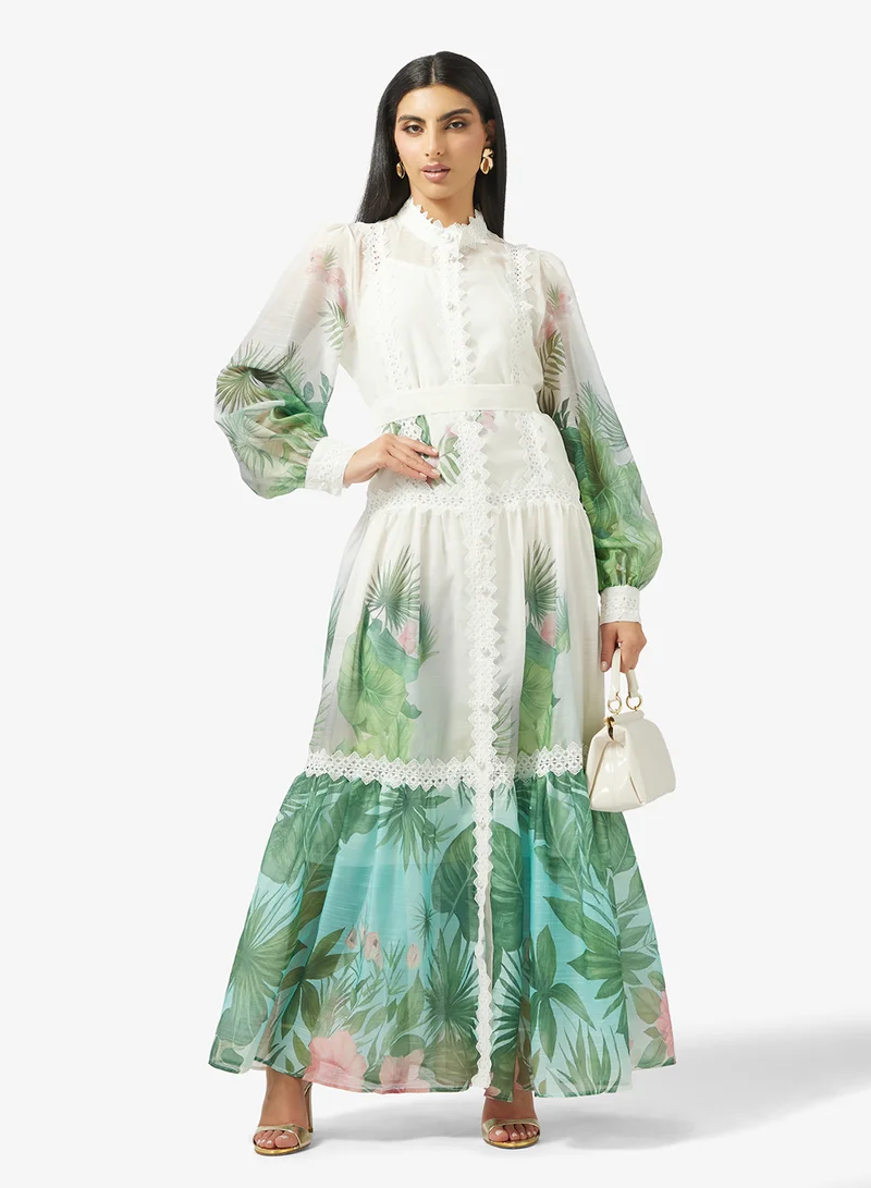 Khizana  Tropical Print Dress for Women | Best Price UAE