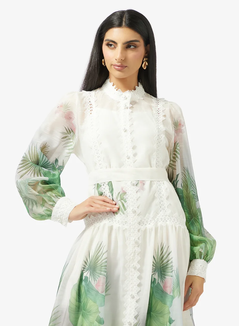 Khizana  Tropical Print Dress for Women | Best Price UAE