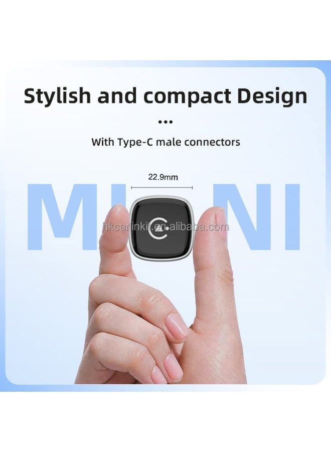 CarlinKit Mini Ultra 5 Wireless Android Auto & CarPlay Adapter,Convert Wired to Wireless for OEM Vehicles Compatible with Wired CarPlay & Android Auto Cars Upgrade BT 5.4GHz Wifi 5.8GHz OTA Upgrade - Image 2