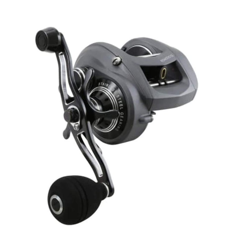 Okuma Komodo SS Large Capacity Low Profile Baitcaster KDS364P 150 yds20LB Power Handle Grey