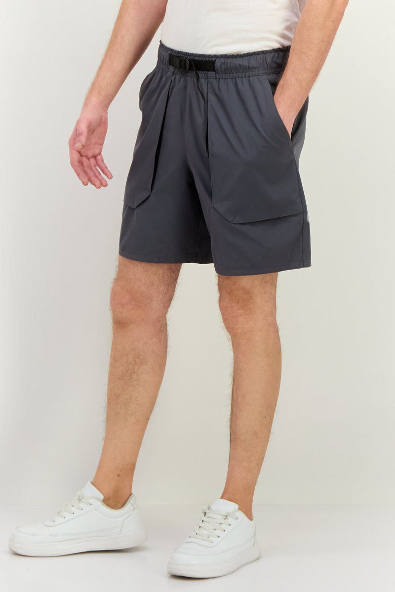 MOTION Men Sportswear Fit Outdoor Shorts, Dark Grey - Image 2