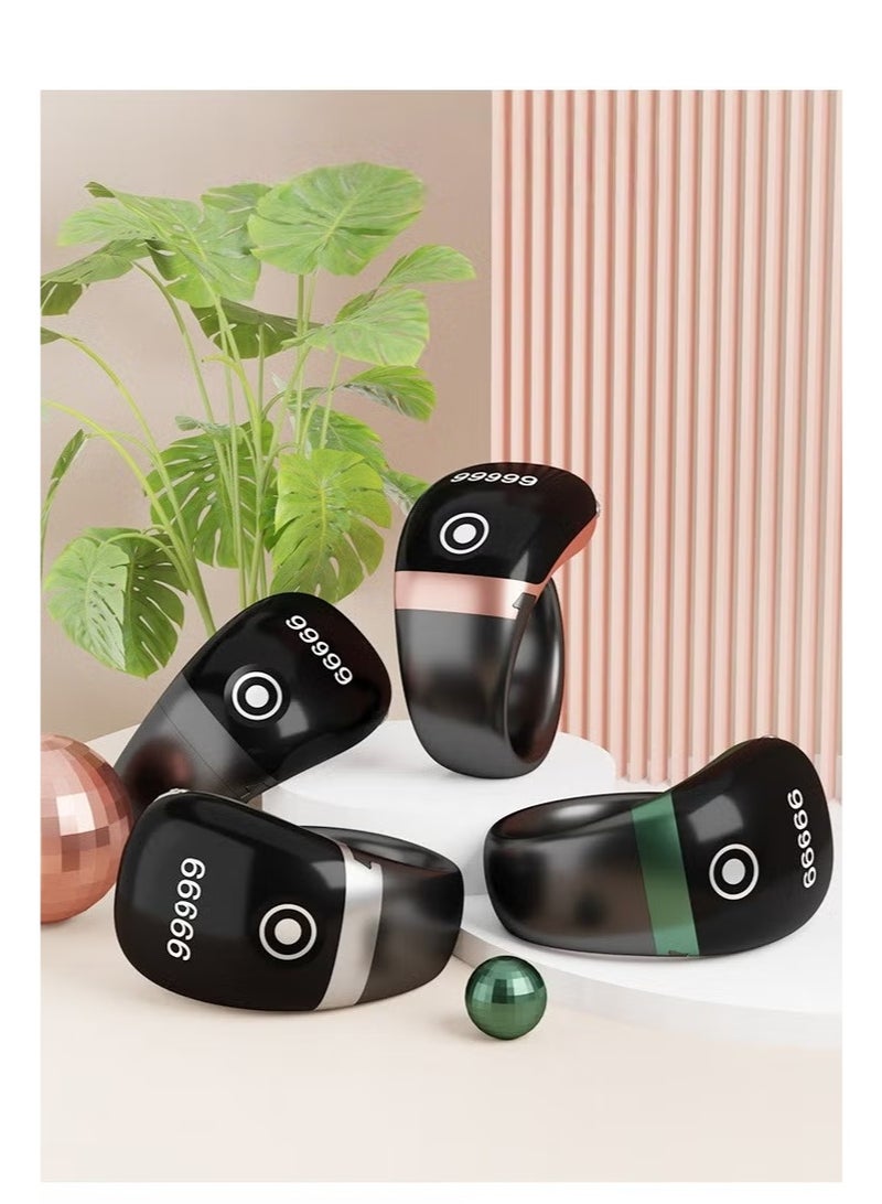 Tasbih Zikr Smart Ring, Adjustable Counter, With Replaceable ring Sizes (/18/20/22/mm), Tasbih Counter Smart Ring，Lightweight Digital Tasbeeh Counter, Prayer Ring, Electronic Rosary，APP Support Digital Counter Prayer Reminder Ring, Waterproof OLED Display Counter Zikr Ring, Tasbeeh counter for Muslims（green）– Ramadan & Eid Gift for Men & Women - Image 5