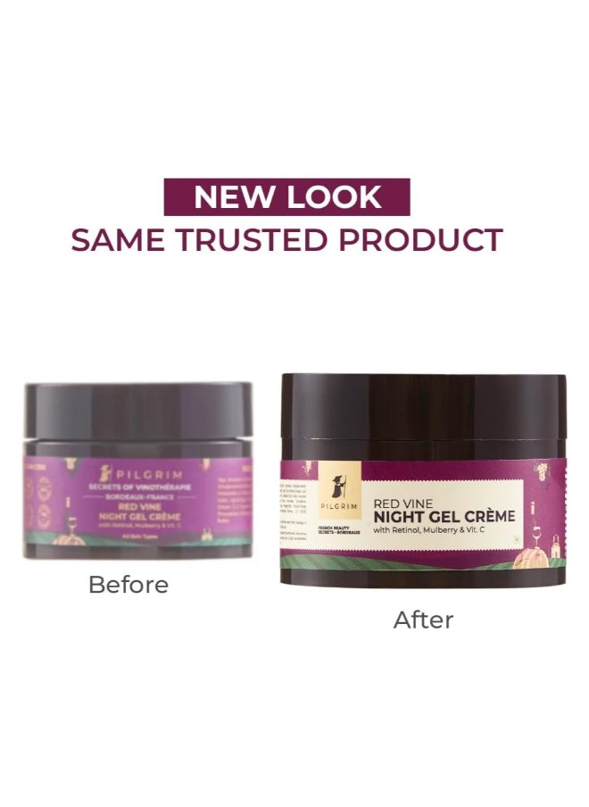 PILGRIM Red Vine Night Gel Cream 50 Grams  - Image 5