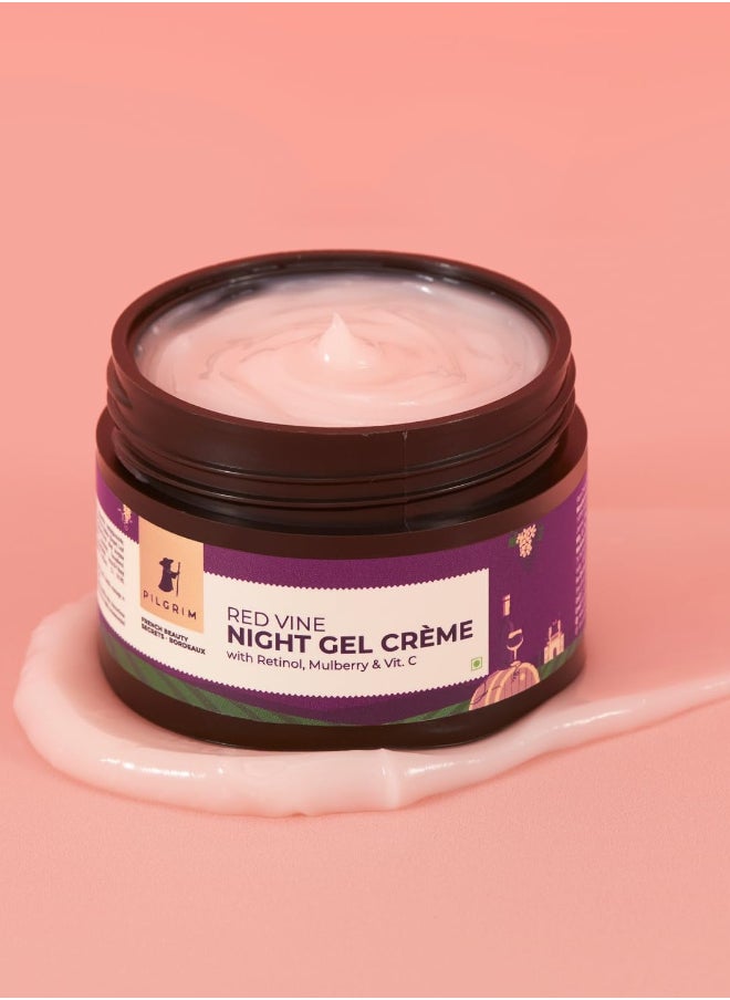 PILGRIM Red Vine Night Gel Cream 50 Grams  - Image 4