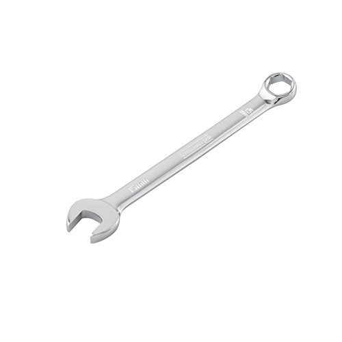 Steelman Pro 15-Piece Metric 6-Point Combination Wrench Set for Mechanics, Chrome Vanadium Alloy Steel, Angled Ends, Storage Rack Included - Image 2