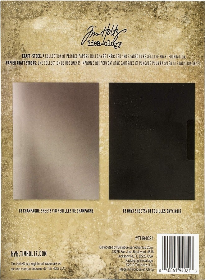 Tim Holtz Idea-ology Kraft 8X8 Metallic 3 - Image 2