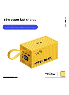 Creative Belt Large Capacity Container 66W Super Fast Charging Treasure 20000 MA Mobile Power Printed LOGO-Color:Yellow-Power Capacity:Coverage [motherboard + Shell]
