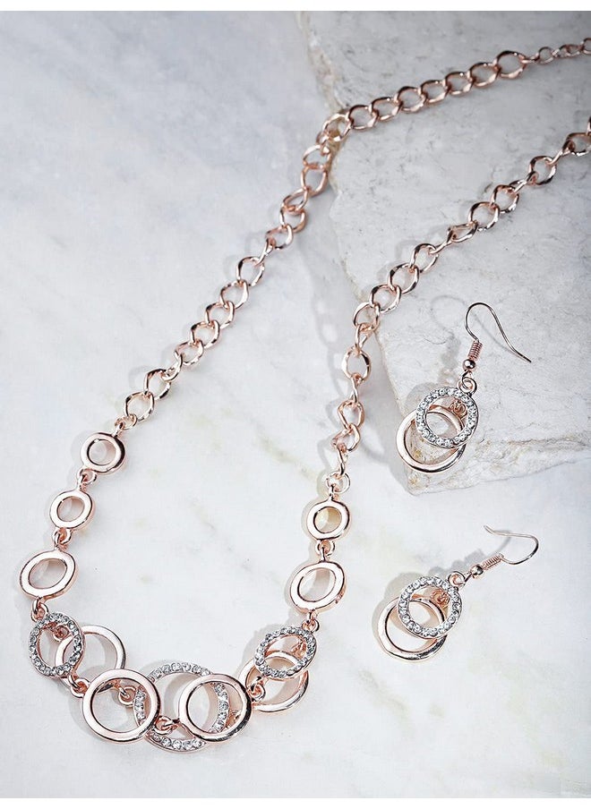 YouBella - YouBella Jewellery Sets for Women Crystal Studded Necklace Jewellery Set with Earrings for Girls/Women - Image 1