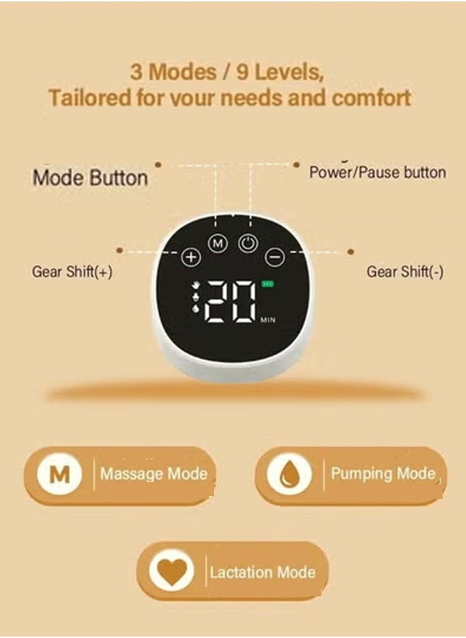 Beauenty 2-Pack Wearable Electric Pump Essence Plus | 4 Modes 12 Gears Wearable Pump | 1200mAh | with 20 Milk Storage Bags  - Image 3