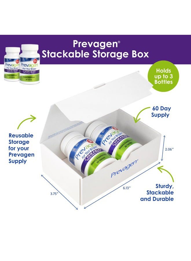 Prevagen قوة منتظمة 10 ملغ، 30 مضغوطات | توت مختلط - عبوتين | مع أبوكويكورن وفيتامين د مع صندوق تخزين بريفاجن الجذاب والقابل للتكديس - Image 2