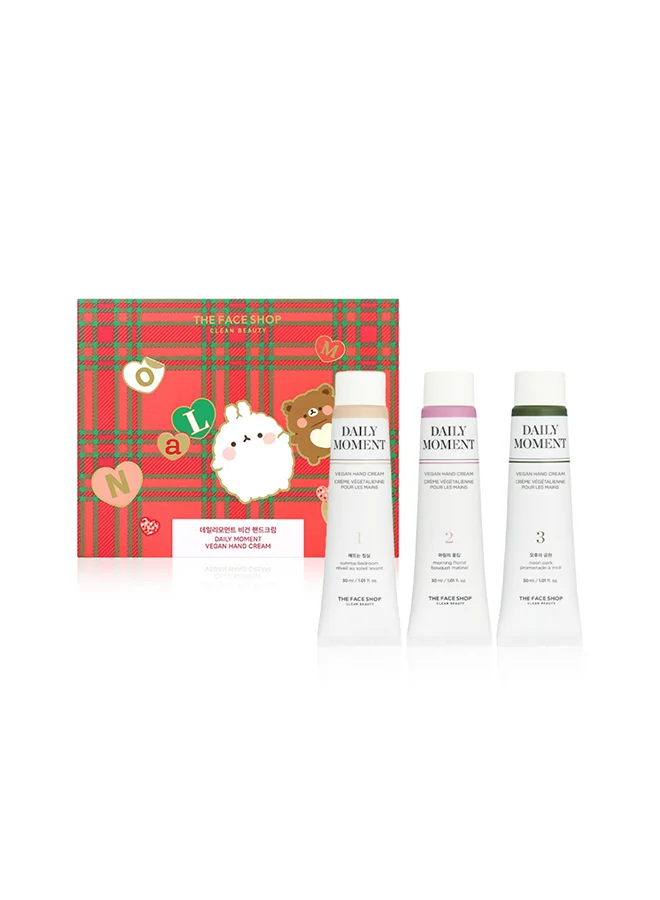 THE FACE SHOP TFS DAILY MOMENT HAND CREAM SET.MOLANG
