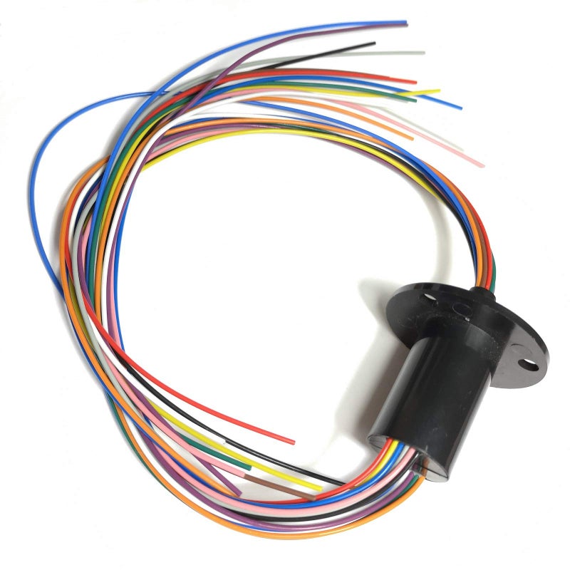 Taidacent 6-30A Slip Ring Collector Ring Rotary Electrical Contact Connector (12 Wires 5A) - Image 1