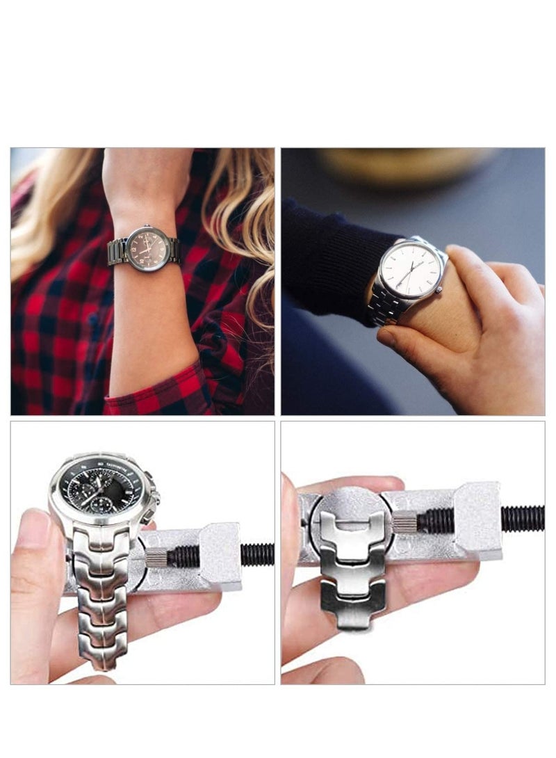 Upgraded Watch Link Removal Tool Kit Watch Band Tool Link Removal Tool Watch Pin Removal Tool with 3 Extra Pins for Watch Strap Adjustment and Watch Repair - Image 5