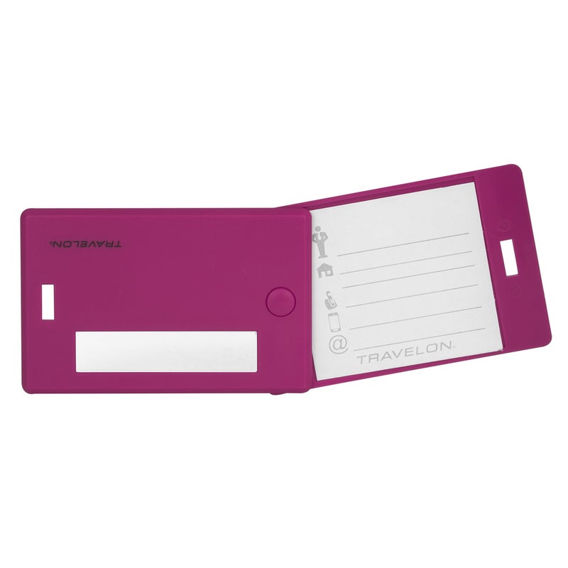 Travelon Set of 4 Assorted Color Luggage Tags, One Size - Image 2