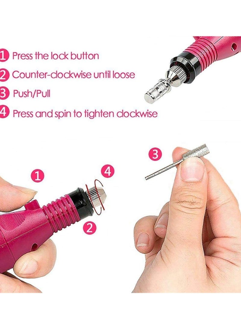 ORiTi Portable UV Lamp LED Dry Nail Kit Manicure Tool Set - Image 3