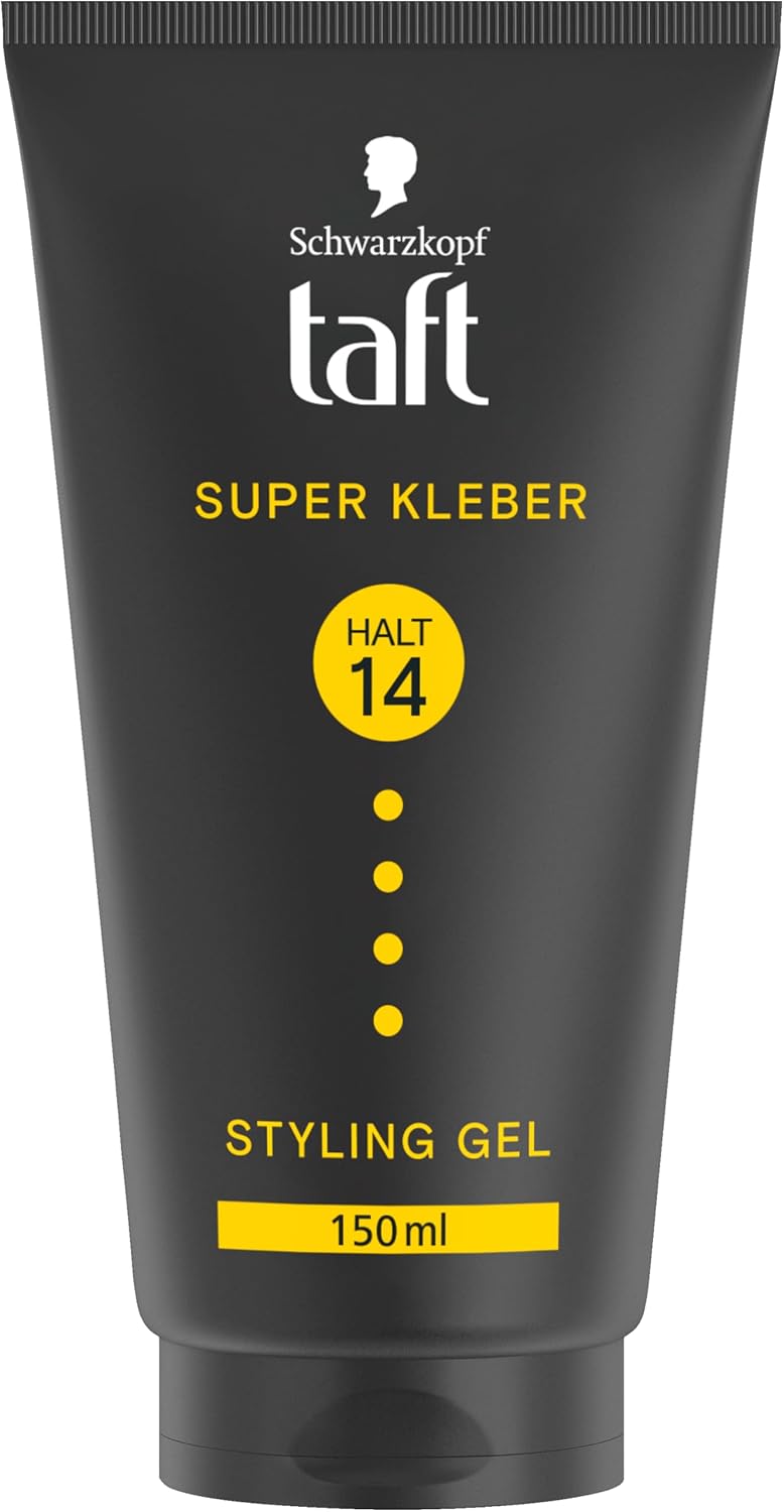 taft Schwarzkopf Gel Super Glue (150 ml), Hair Gel with Instant Adhesion for an Adhesive-Like Hold, Gentle on Hair and Scalp, Vegan, Hair Styling Gel - Image 1