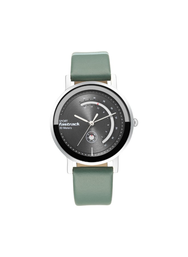 fastrack ساعة فاستراك انالوج بمينا رمادية للنساء - 6172SL04، رمادي، حزام - Image 1