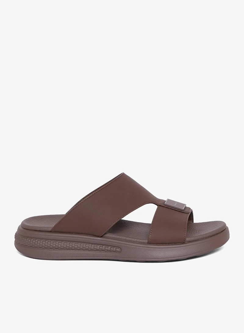 جيومني صنادل عربية مريحة للرجال – صنادل كلاسيكية مفتوحة الأصابع مع سرير مبطن للارتداء اليومي