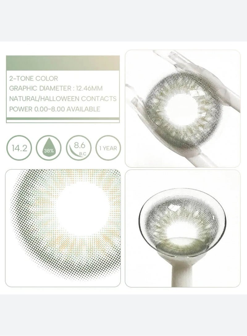 يونيبلينغ عدسات لاصقة ملونة سلاتي الأخضر (سنوية) - Image 2
