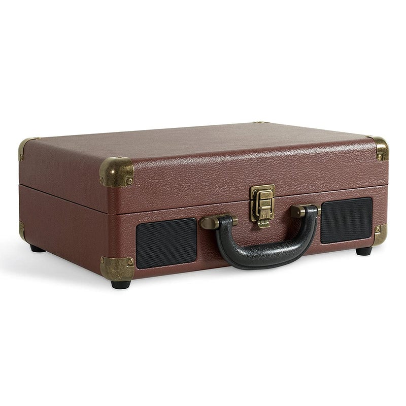 Victrola Journey+ Bluetooth Suitcase Record Player, Dark Brown (VSC-400SB-DBR-SDF) - Image 4