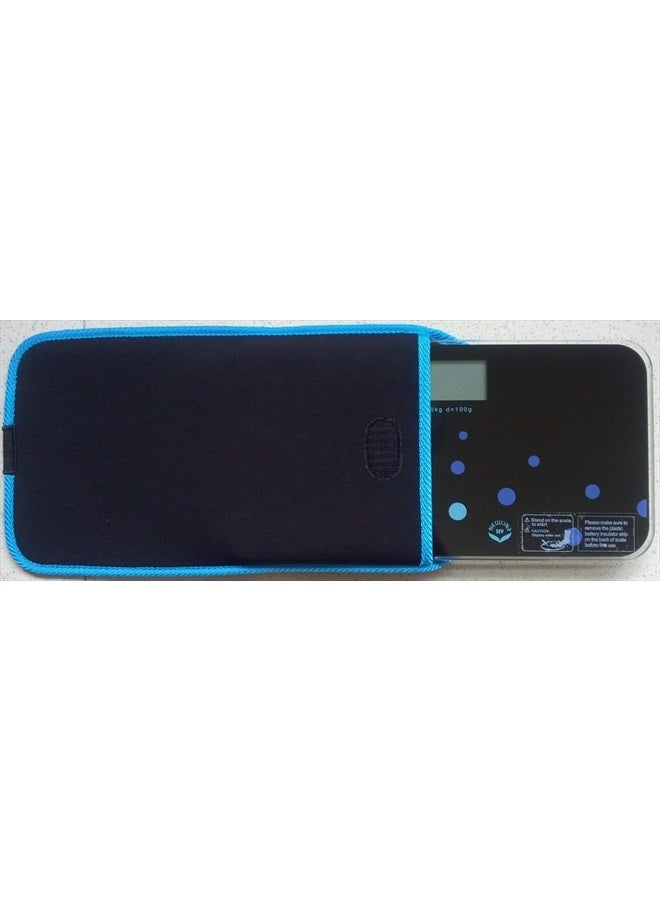 NewlineNY ميزان حمام مصغر عصري مع حقيبة سفر، SBB0721M-NYTW + NY-MSS101-BBL - Image 2